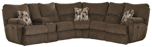Elliott Sectional - Lay Flat Reclining RSF - Chocolate