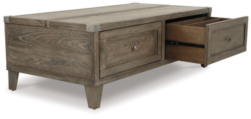Chazney Rustic Brown Lift Top Cocktail Table