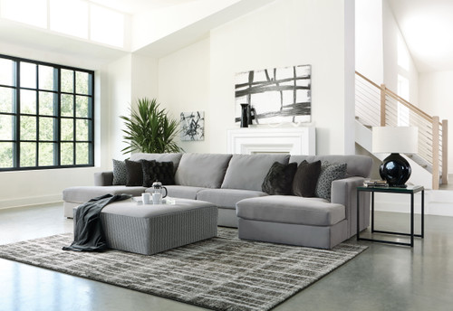 Carlsbad Modular Sectional - Armless Sofa - Charcoal
