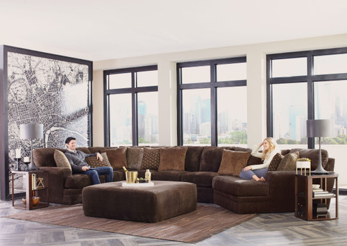 Mammoth Modular Sectional - Armless Loveseat - Chocolate