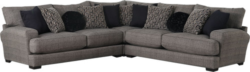 Ava Sectional - RAF Sofa With USB Port - Pepper