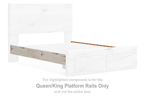 Lawroy - Queen/King Platform Rails - Light Natural