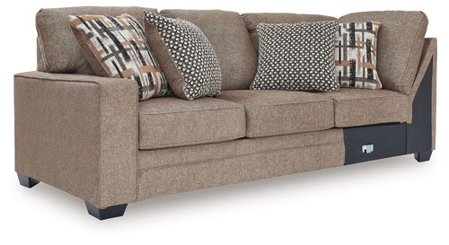 Cannonbrook - Laf Sofa With Corner Wedge - Nutmeg