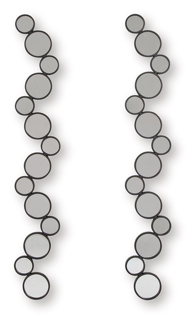 Vinler - Accent Mirror Set (Set of 2) - Black