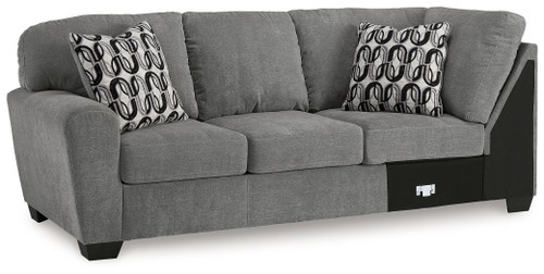 Birkdale Court - Laf Sofa With Corner Wedge - Gray
