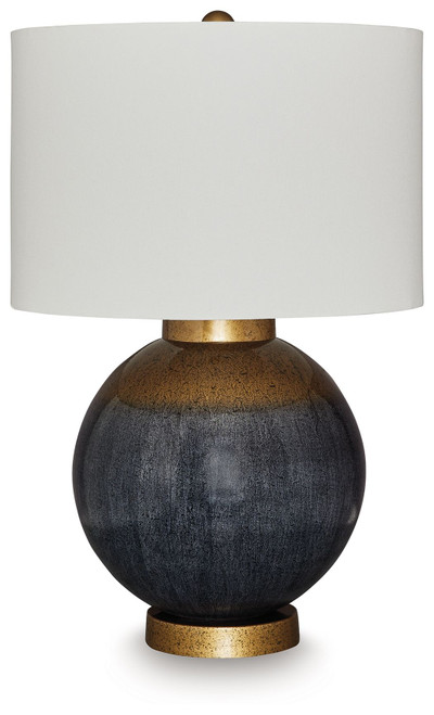 Adara - Metal Table Lamp - Blue / Gold Finish