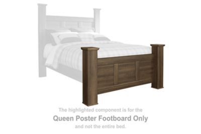 Juararo - Queen Poster Footboard - Dark Brown