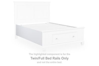 Fortman - Twin/Full Bed Rails - White