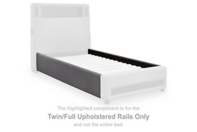 Verishaw - Twin/Full Upholstered Rails - Gray