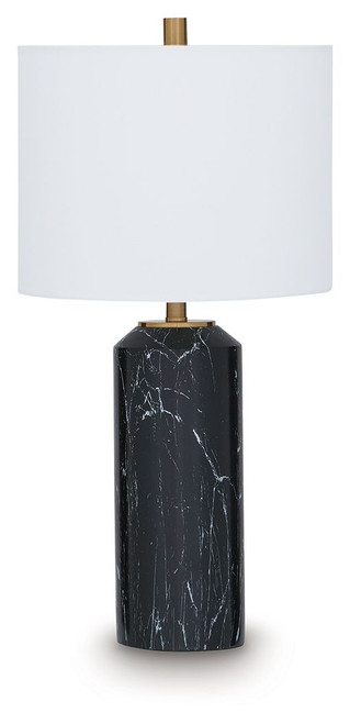 Hanzila - Poly Table Lamp - Black / Gold Finish
