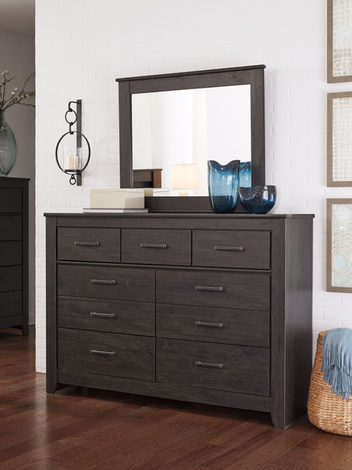 Brinxton - Dresser, Mirror - Charcoal