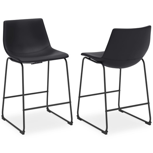 Centiar - Upholstered Barstool (Set of 2) - Black