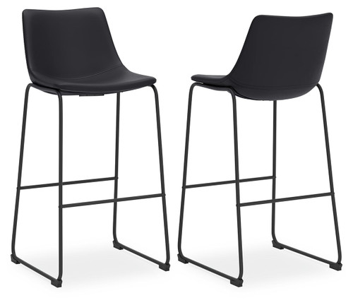 Centiar - Tall UPH Barstool (Set of 2) - Black