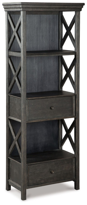 Tyler Creek - Display Cabinet - Black / Gray