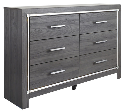 Lodanna - Six Drawer Dresser - Gray