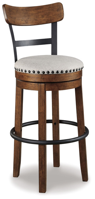 Valebeck - Tall UPH Swivel Barstool - Brown
