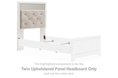 Altyra - Twin UPH Panel Headboard - White