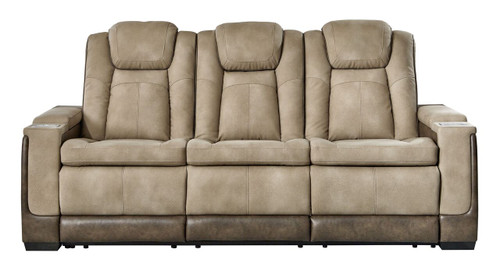 Next-Gen Durapella - Power Reclining Sofa/Adj Headrest - Sand