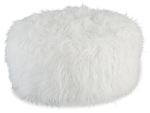 Galice - Oversized Accent Ottoman - White