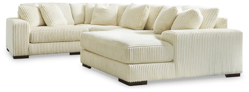 Lindyn - 4-Piece Sectional With Raf Corner Chaise - Ivory
