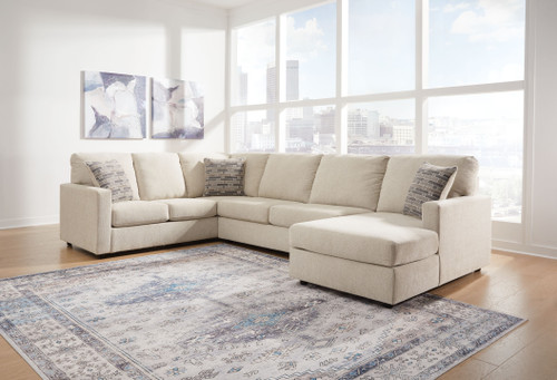 Edenfield - Right Arm Facing Corner Chaise 3 Pc Sectional - Linen