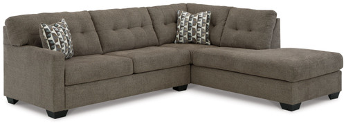 Mahoney - 2-Piece Sectional With Raf Corner Chaise - Chocolate
