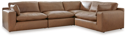 Emilia - 4-Piece Sectional - Caramel