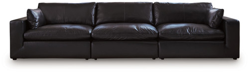 Emilia - 3-Piece Sectional Sofa - Black