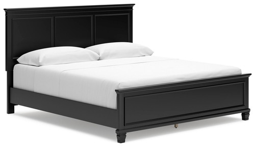 Lanolee - California King Panel Bed - Black