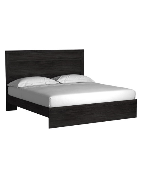Belachime - King Panel Bed - Black
