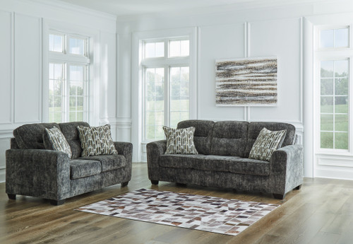 Lonoke - 2 Pc. - Sofa, Loveseat - Gunmetal