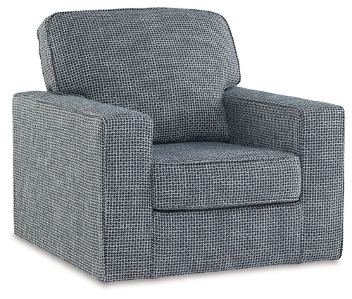 Olwenburg - Swivel Accent Chair - Denim