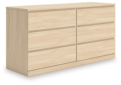 Onita - Six Drawer Dresser - Natural