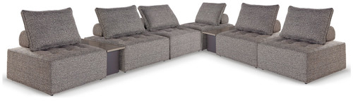 Bree Zee - 8-Piece Outdoor Modular Seating - Brown