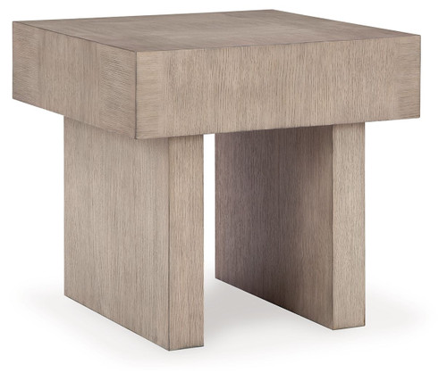 Jorlaina - Square End Table - Light Grayish Brown