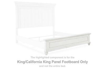 Kanwyn - King/Cal King Panel Footboard - Whitewash