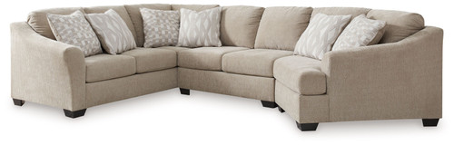 Brogan Bay - 3-Piece Sectional With Raf Cuddler - Cork