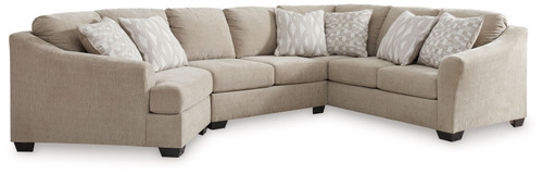 Brogan Bay - 3-Piece Sectional With Laf Cuddler - Cork