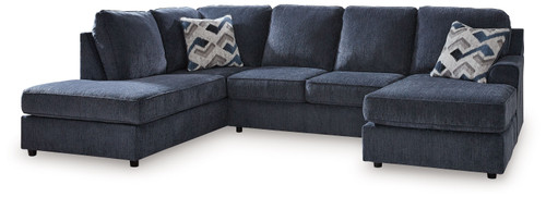 Albar Place - 2-Piece Sectional With Raf Sofa Chaise - Cobalt