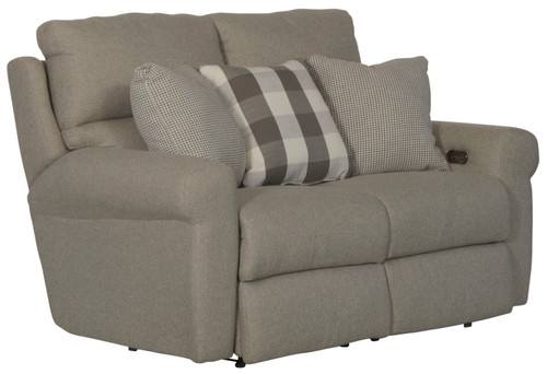 Westport - Power Lay Flat Reclining Loveseat - Metal