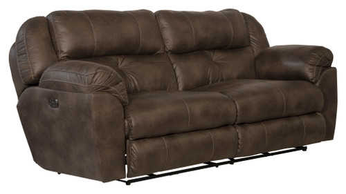 Ferrington - Power Lay Flat Reclining Sofa With Power Adjustable Headrest & Lumbar - Dusk