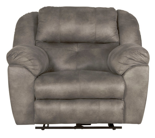 Ferrington - Power Lay Flat Recliner With Power Adjustable Headrest - Steel