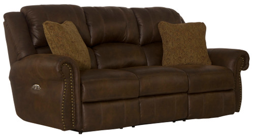 Pickett - Power Reclining Sofa With Power Adjustable Headrest - Walnut