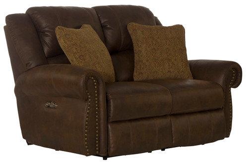 Pickett - Power Reclining Loveseat With Power Adjustable Headrest - Walnut