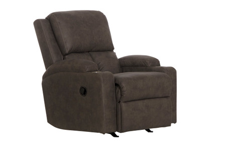 Kyle - Rocker Recliner With Dual Cupholders - Smoke