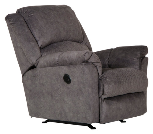 Malloy - Fabric Power Rocker Recliner - Dark Gray