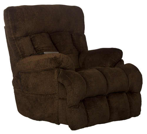 Sterling - Power Headrest/Lumbar Power Lay Flat Recliner With Heat & Massage - Chocolate