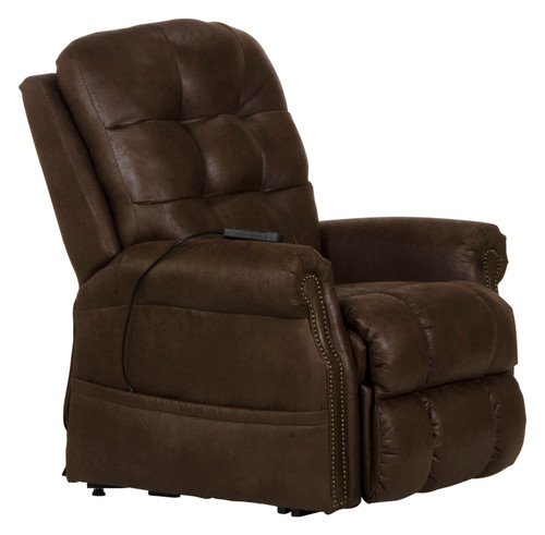 Ramsey - Power Lift Lay Flat Recliner With Heat & Massage - Sable
