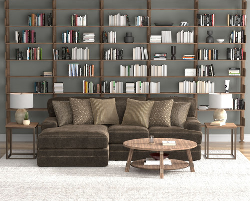 Mammoth - 2 Piece Sofa Chaise With LSF Chaise - Chocolate