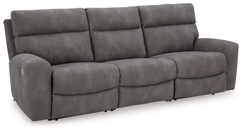 Next-Gen Durapella - 3-Piece Power Reclining Sectional Sofa - Slate